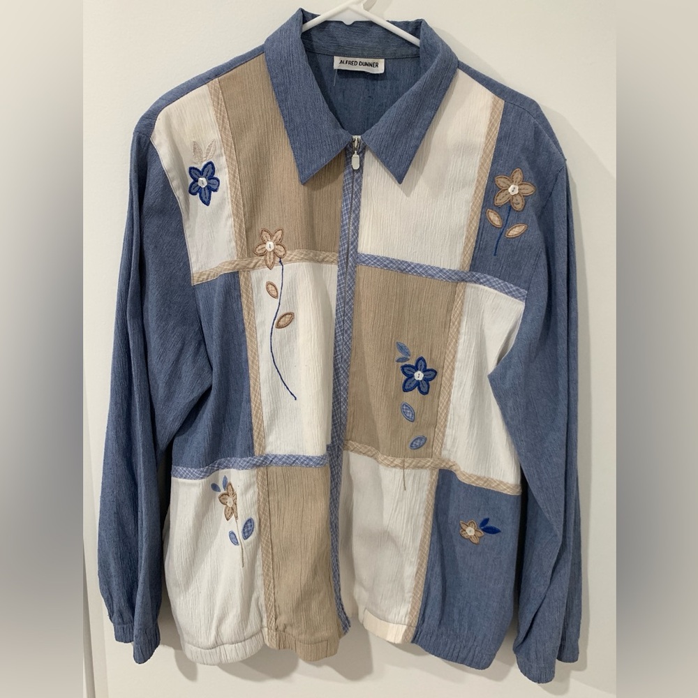 Alfred Dunner patchwork floral jacket